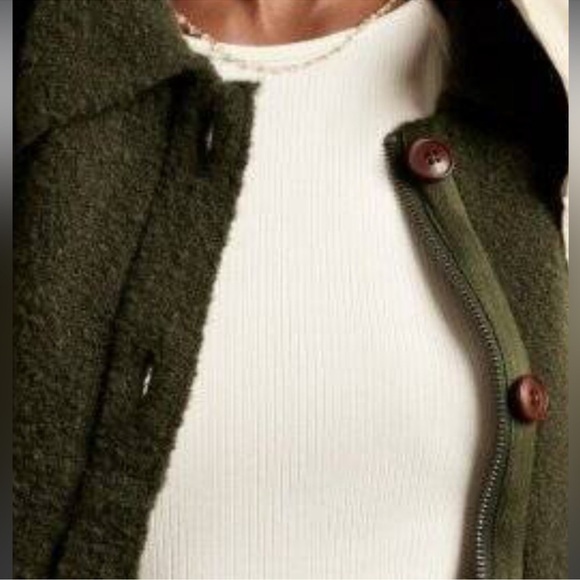 Banana Republic Heritage Boucle Bomber Sweater - Picture 2 of 13